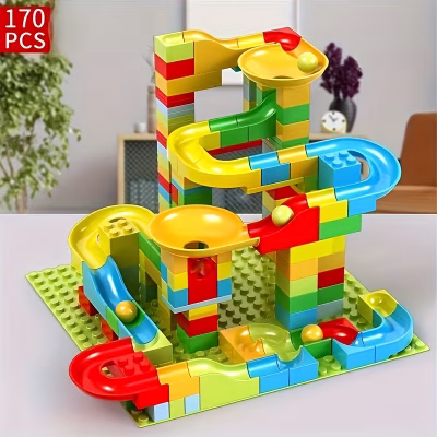 170PCS Round Ball Track Building Blocks Set
