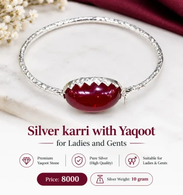 Silver Karri with Yaqoot – For Ladies & Gents